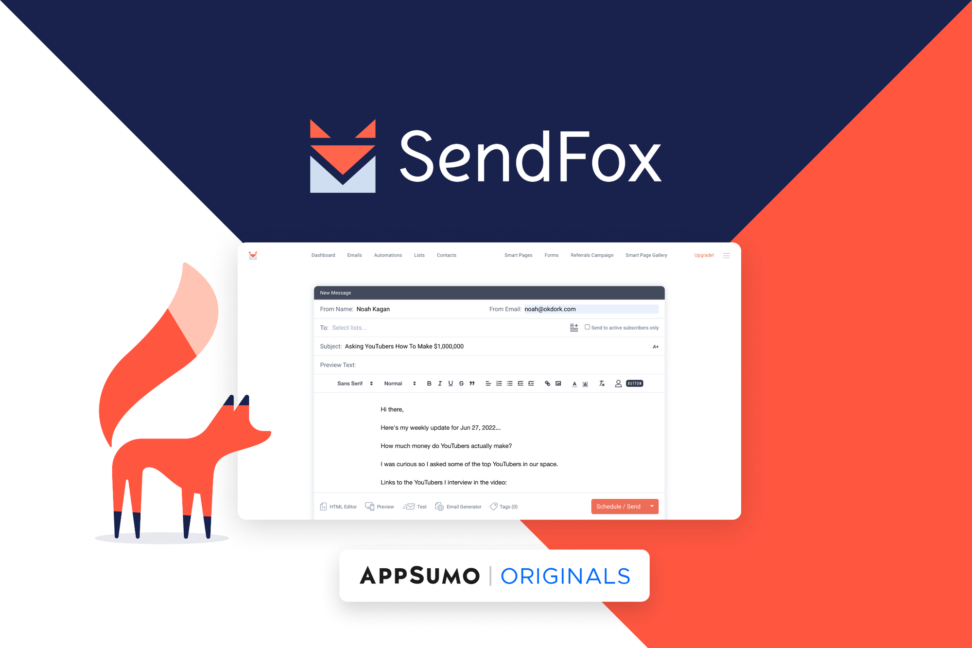 SendFox product image