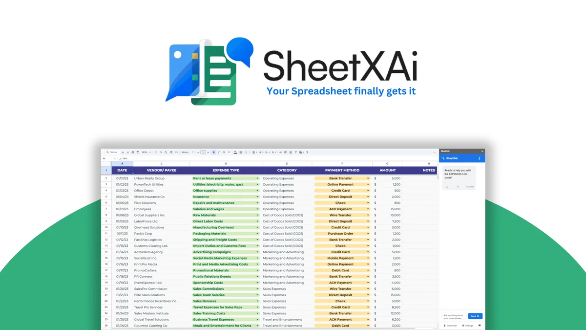 SheetXAI product image
